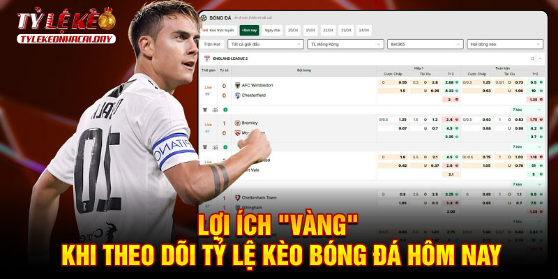 Những lợi ích vượt trội khi theo dõi tỷ lệ kèo bóng đá 